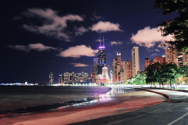 frente al lago de chicago