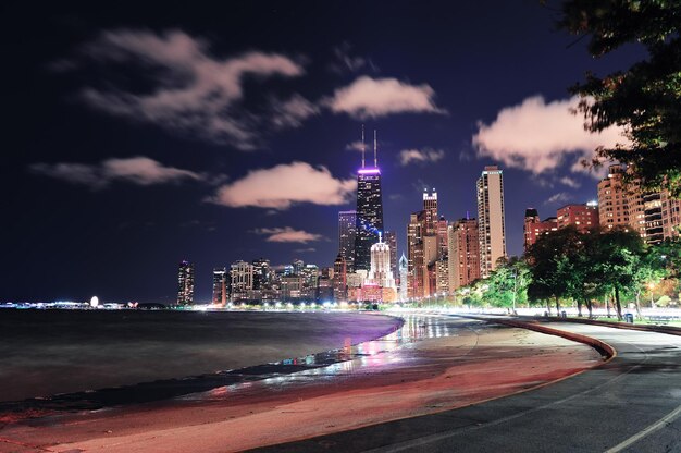 frente al lago de chicago