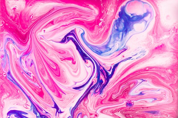 Frescas olas de pintura con color