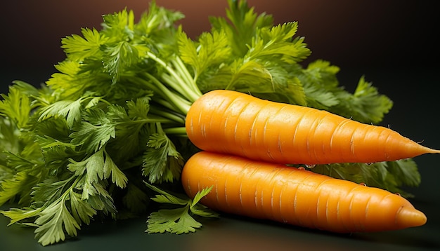 Frescura de verduras orgánicas alimentación saludable comida vegetariana generada por inteligencia artificial