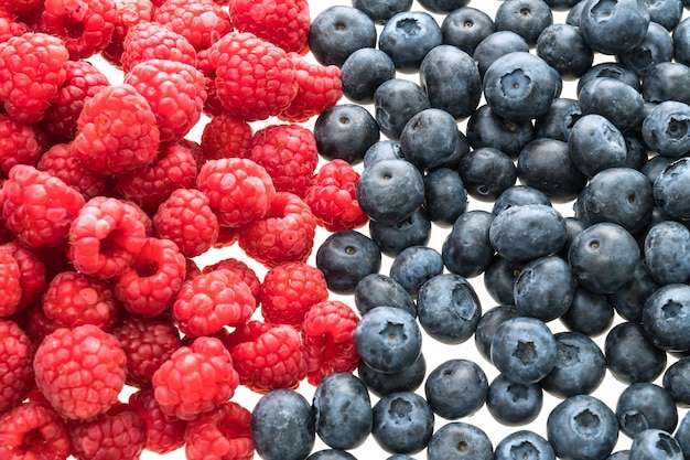 Foto gratuita fruta de arándano y rasberry