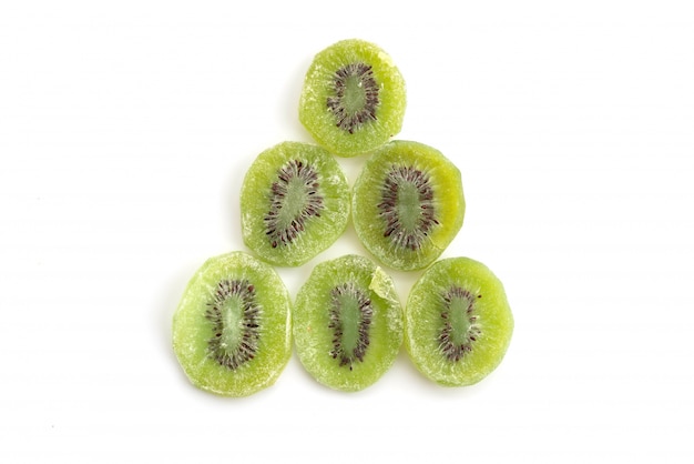 Fruta de kiwi secada