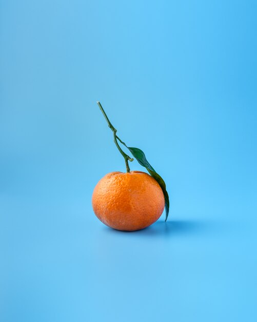 Fruta madura de naranja o mandarina
