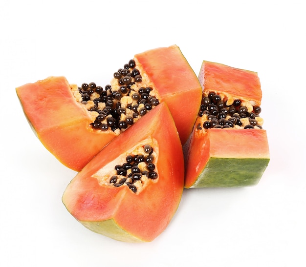 Fruta de papaya fresca