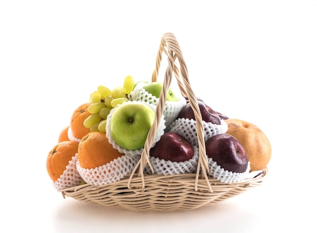 Frutas en una canasta
