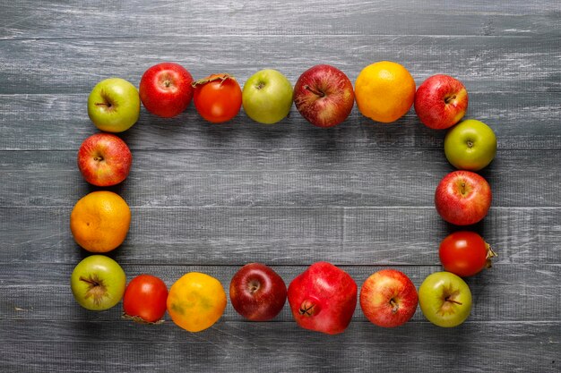 Frutas de otoño ecológicas.