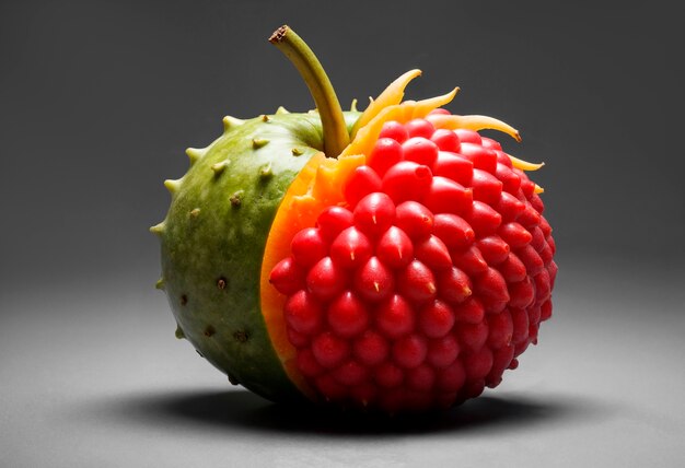 Frutas surrealistas en el estudio