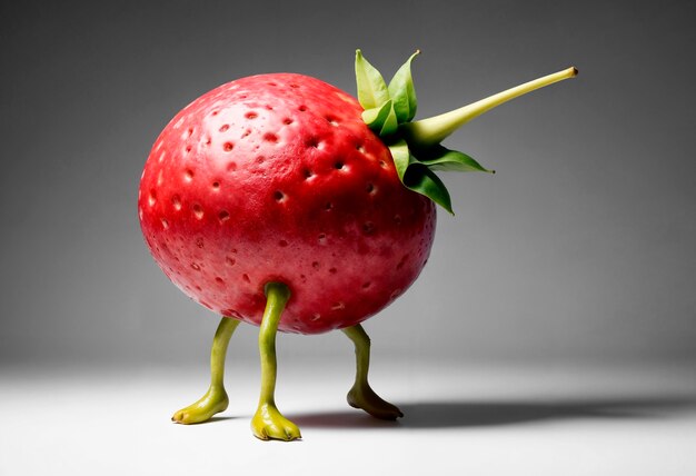 Foto gratuita frutas surrealistas en el estudio