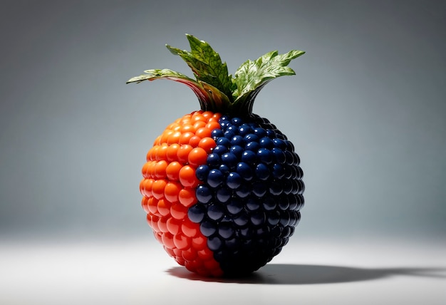 Frutas surrealistas en el estudio
