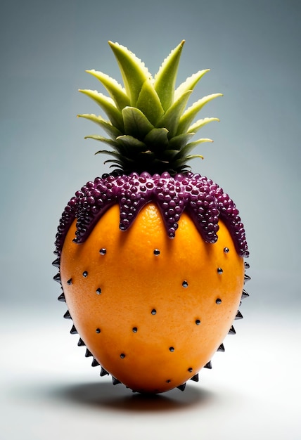 Foto gratuita frutas surrealistas en el estudio