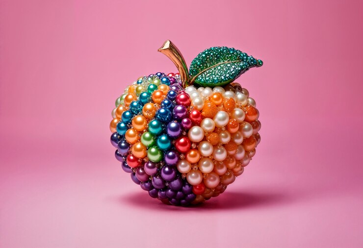 Foto gratuito frutas surrealistas en el estudio
