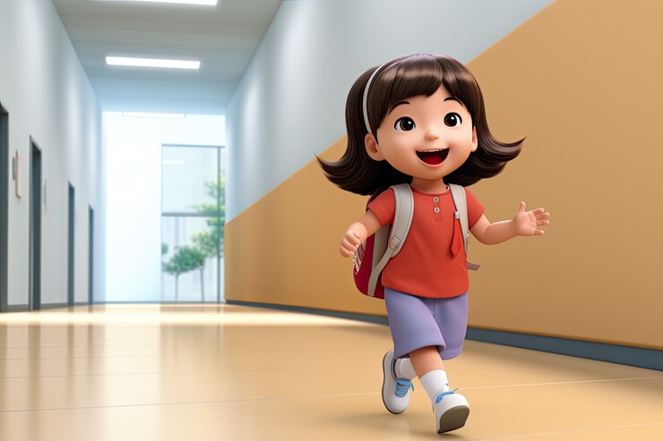 Photo Gratis full shot little girl indoors
