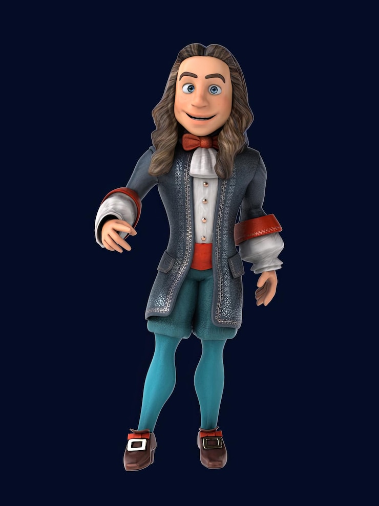 Photo Gratis fun 3d cartoon gentleman talking