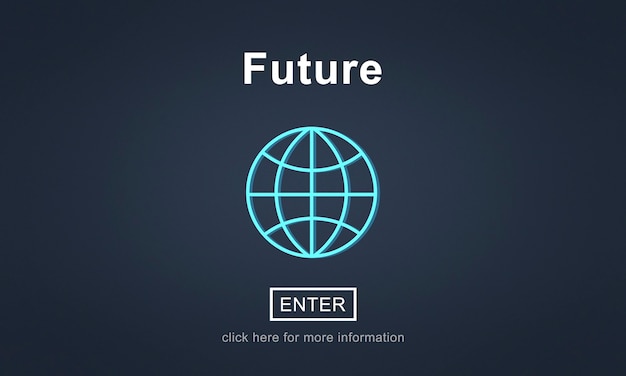 Foto gratuita futuro concepto global de tecnología en línea