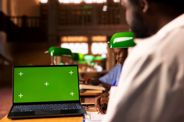 Foto gratuito los futuros profesionales de la salud estudian métodos médicos junto a la pantalla de teclas chroma