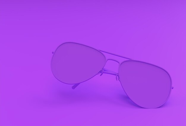 Gafas de sol modernas 3d Render ilustración