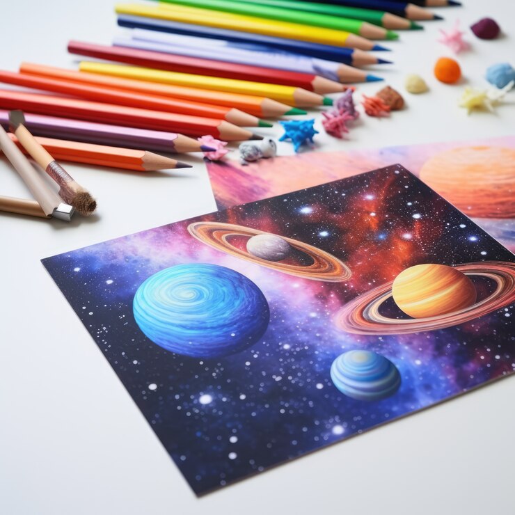 Foto gratuito la galaxia del arte digital