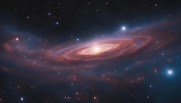 Galaxia en el espacio profundo Elementos de esta imagen proporcionados por la NASA