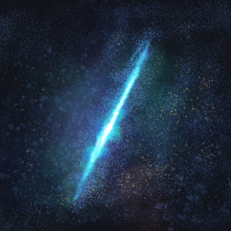 Foto gratuito galaxia estética en fondo negro