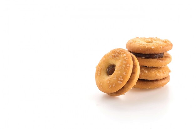 Galleta con mermelada de piña