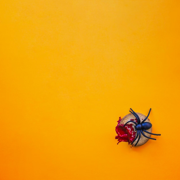 Galleta sangrienta y araña