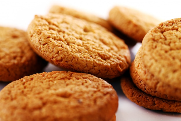 Galletas de avena frescas y sabrosas