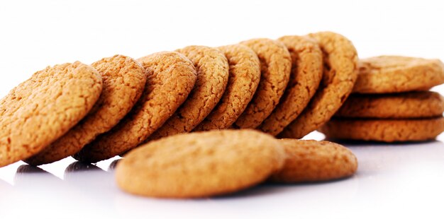 Galletas de avena frescas y sabrosas