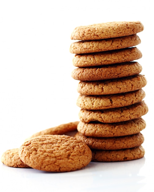 Galletas de avena frescas y sabrosas