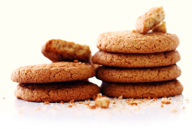 Galletas de avena frescas y sabrosas