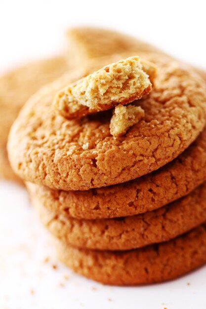 Galletas de avena frescas y sabrosas