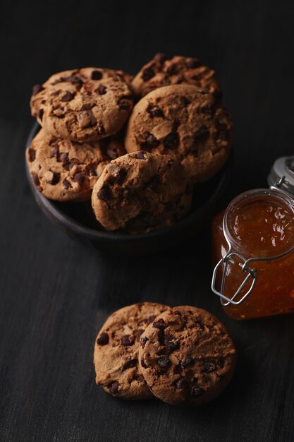 Galletas de chocolate con chispas de chocolate