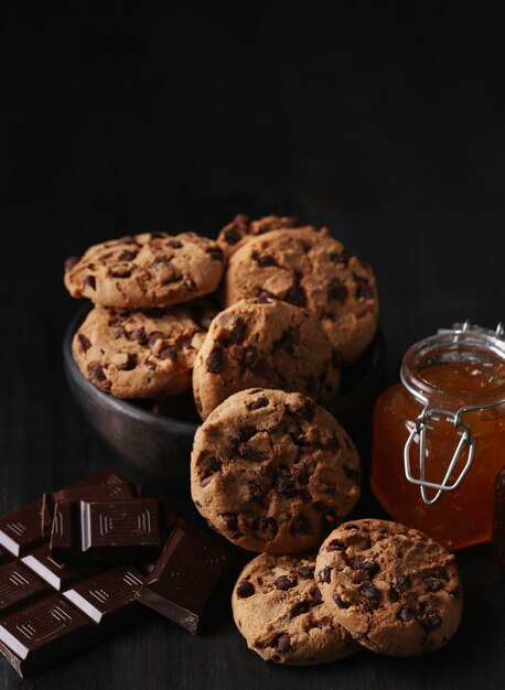 Galletas de chocolate con chispas de chocolate