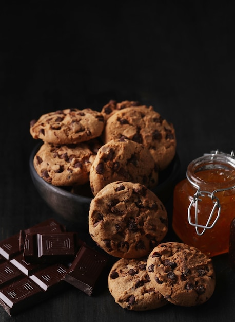 Galletas de chocolate con chispas de chocolate