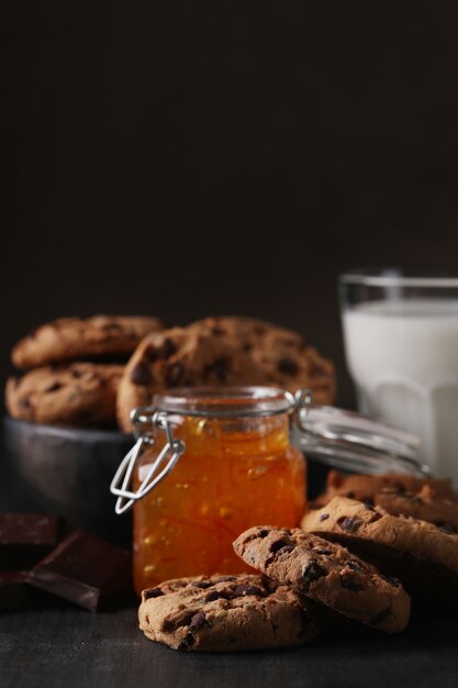 Galletas de chocolate con chispas de chocolate