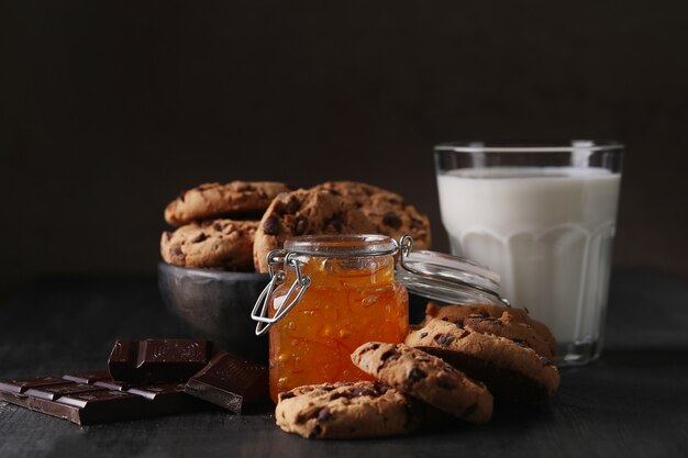 Galletas de chocolate con chispas de chocolate