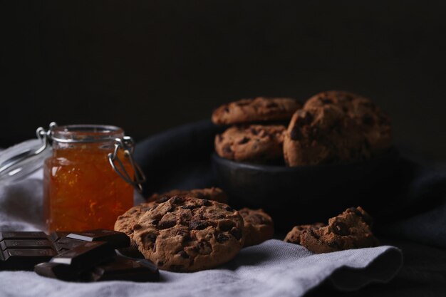 Galletas de chocolate con chispas de chocolate