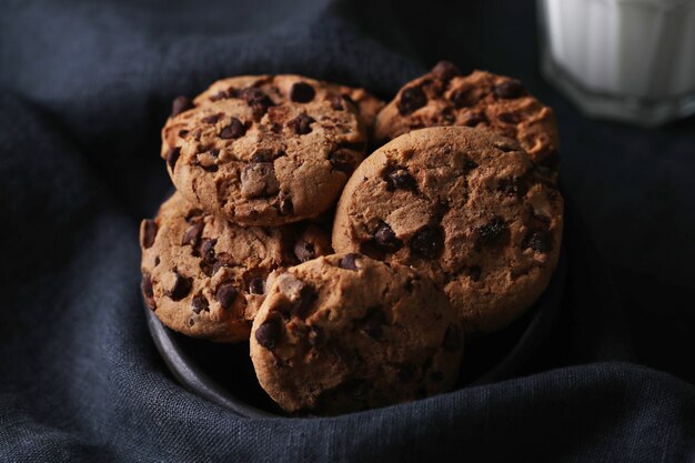 Galletas de chocolate con chispas de chocolate