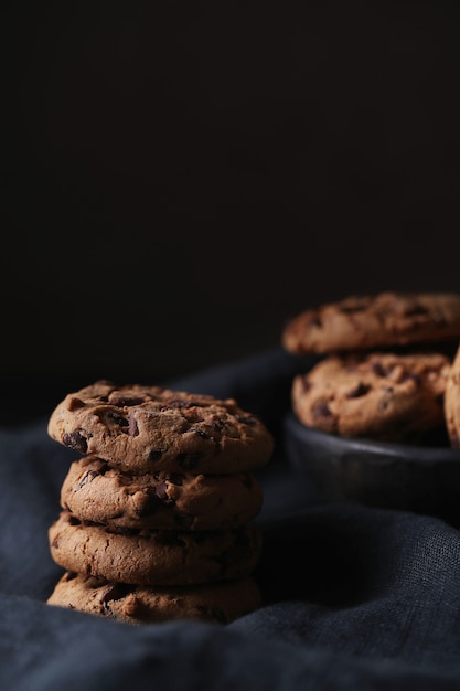 Galletas de chocolate con chispas de chocolate