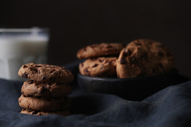 Galletas de chocolate con chispas de chocolate