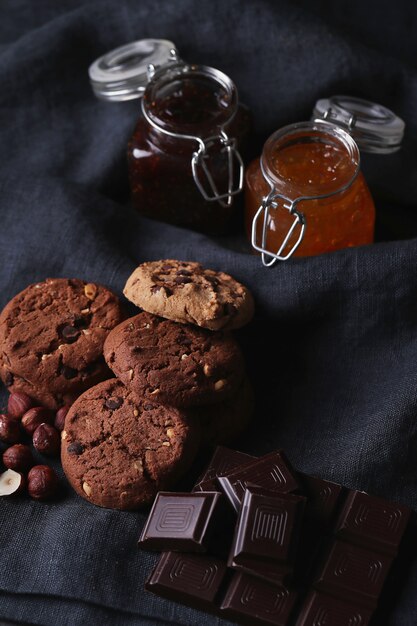 Galletas de chocolate con chispas de chocolate