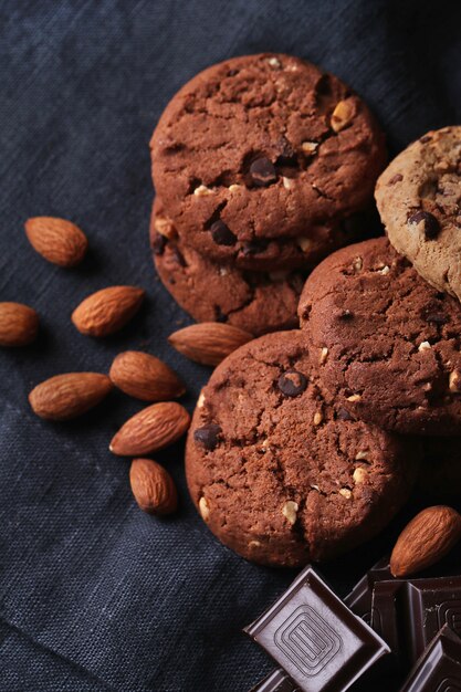 Galletas de chocolate con chispas de chocolate