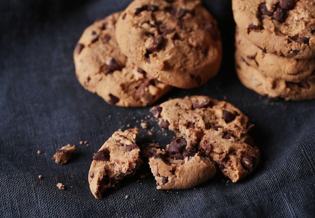 Galletas de chocolate con chispas de chocolate