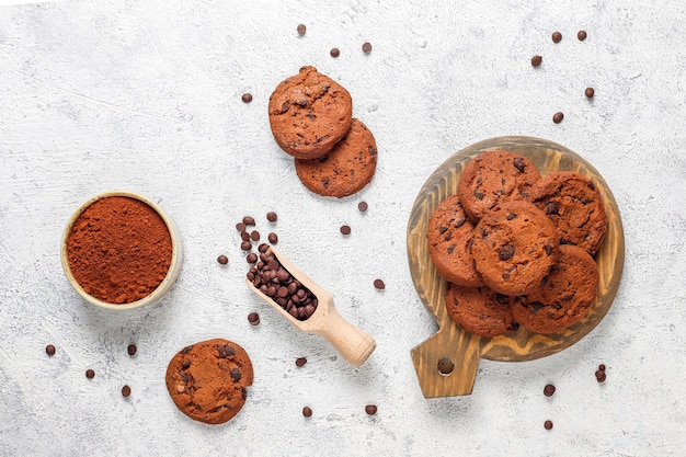 Galletas sin gluten con chispas de chocolate.