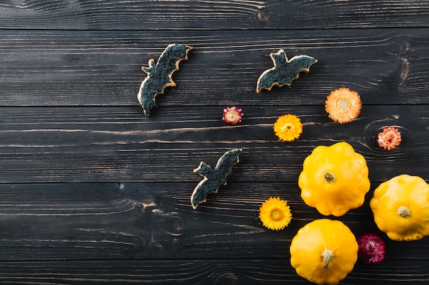 Galletas de Halloween con calabazas