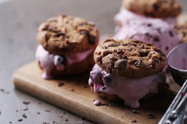 Foto gratuita galletas de helado