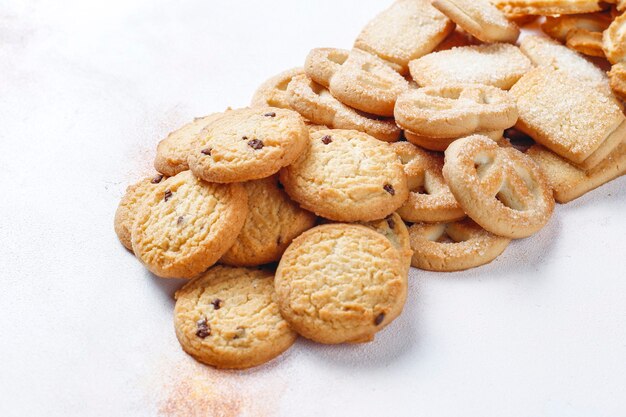 Galletas de mantequilla danesas.