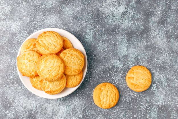 Galletas de mantequilla danesas.