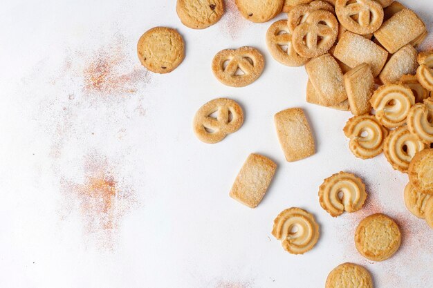 Galletas de mantequilla danesas.