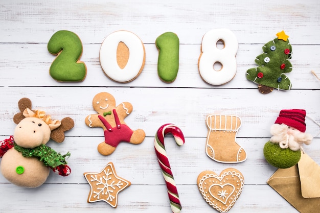 Foto gratuita galletas de navidad