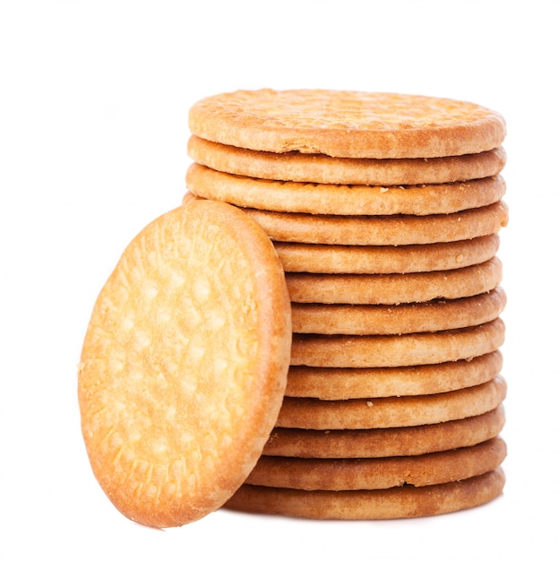 Galletas puestas en columna